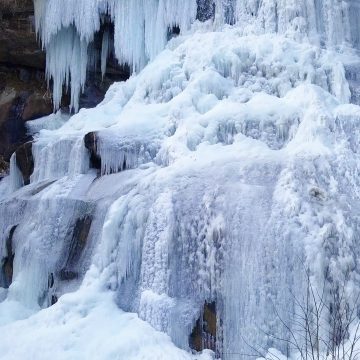 Frozen Winter Waterfall